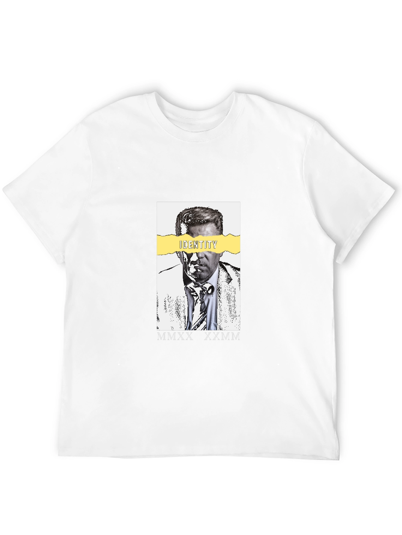 Identity Portrait Graphic T-Shirt - Black