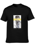 Identity Portrait Graphic T-Shirt - Black