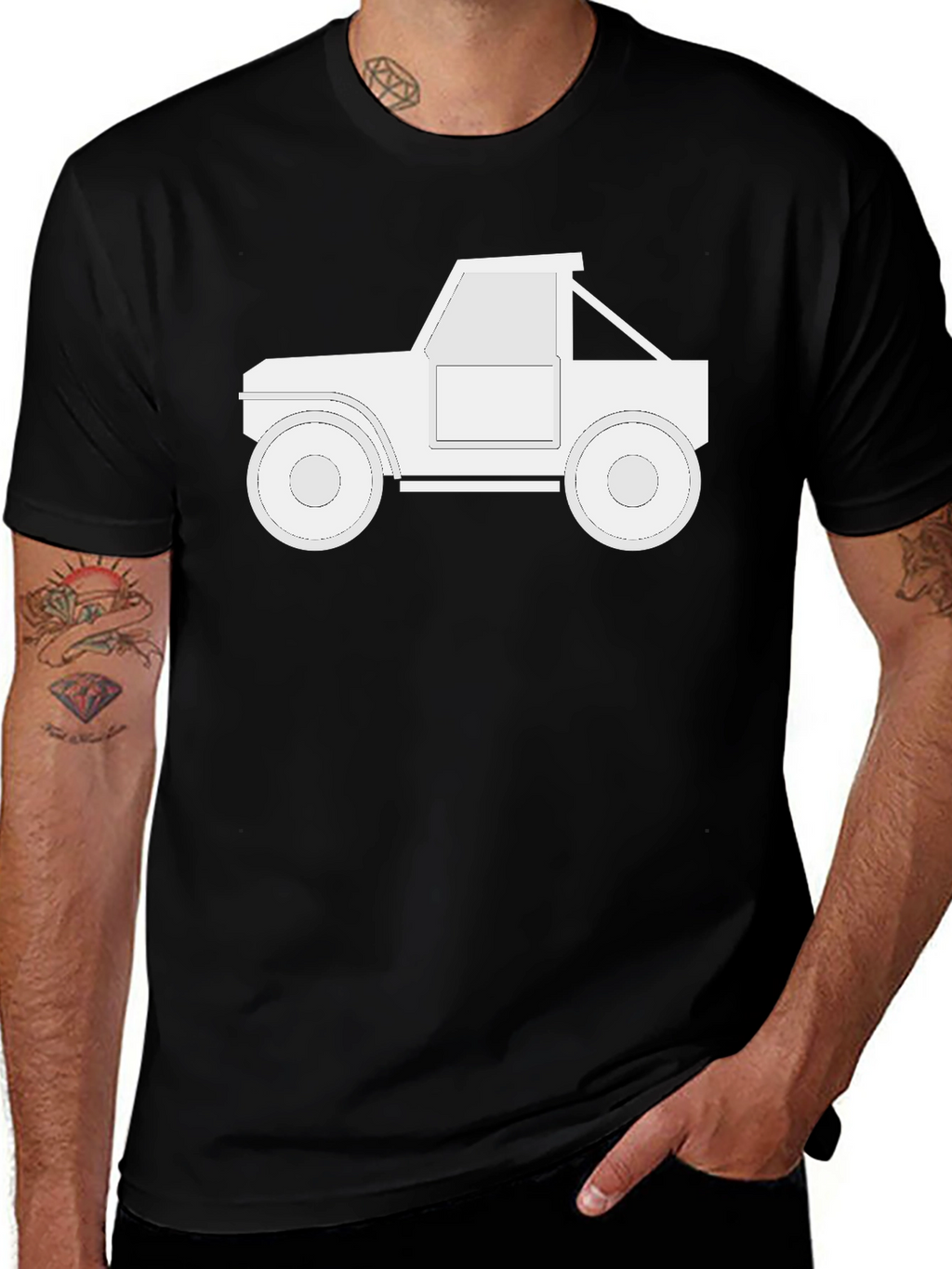 Off-Road Vehicle Graphic Tee - Black