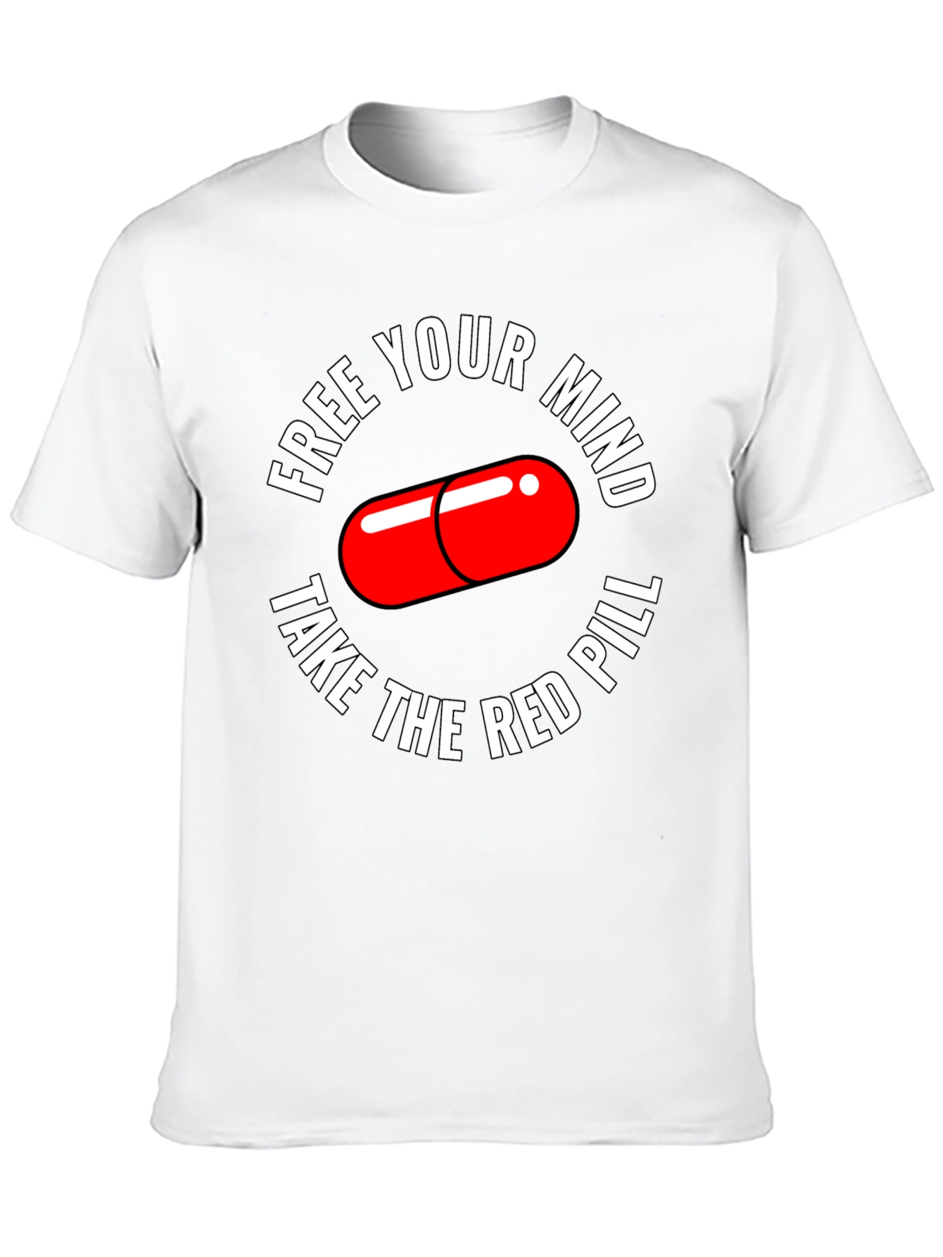 Free Your Mind T-Shirt Red Pill Design