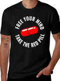 Free Your Mind T-Shirt Red Pill Design