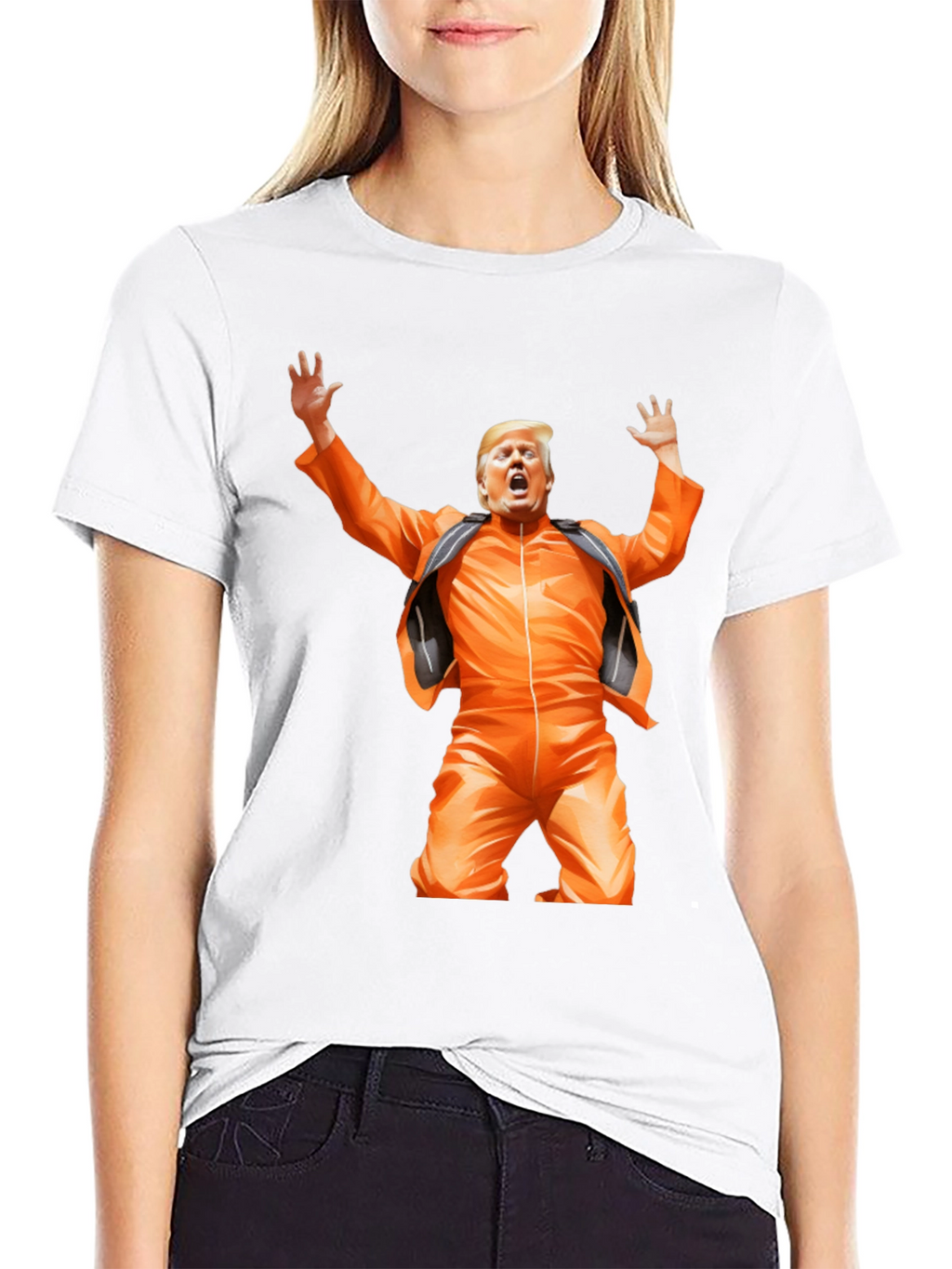 Trump in Jumpsuit Graphic T-Shirt