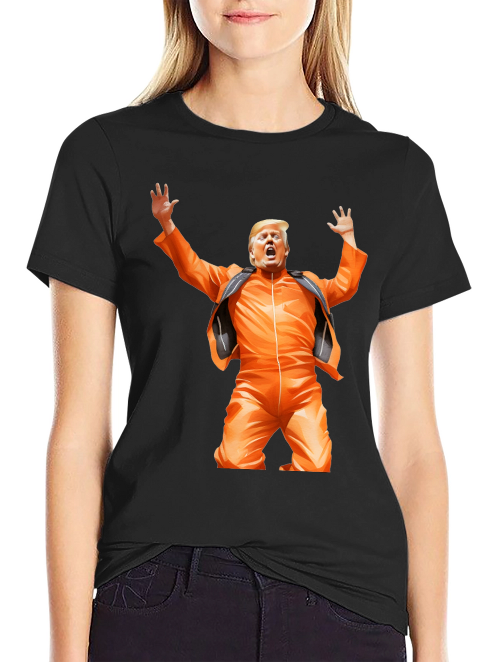 Trump in Jumpsuit Graphic T-Shirt