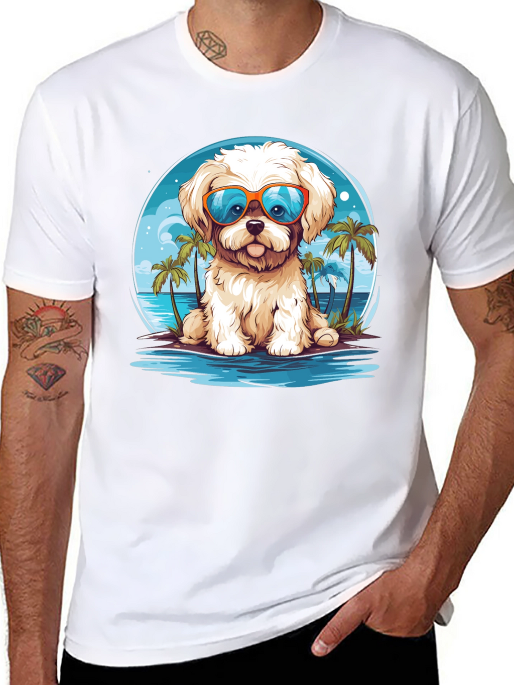 Dog Beach Vacation T-Shirt
