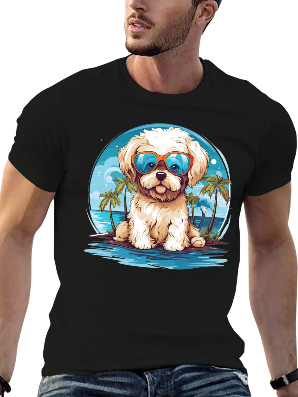 Dog Beach Vacation T-Shirt