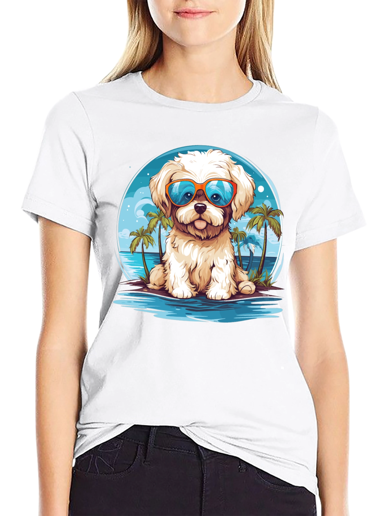 Dog Beach Vacation T-Shirt