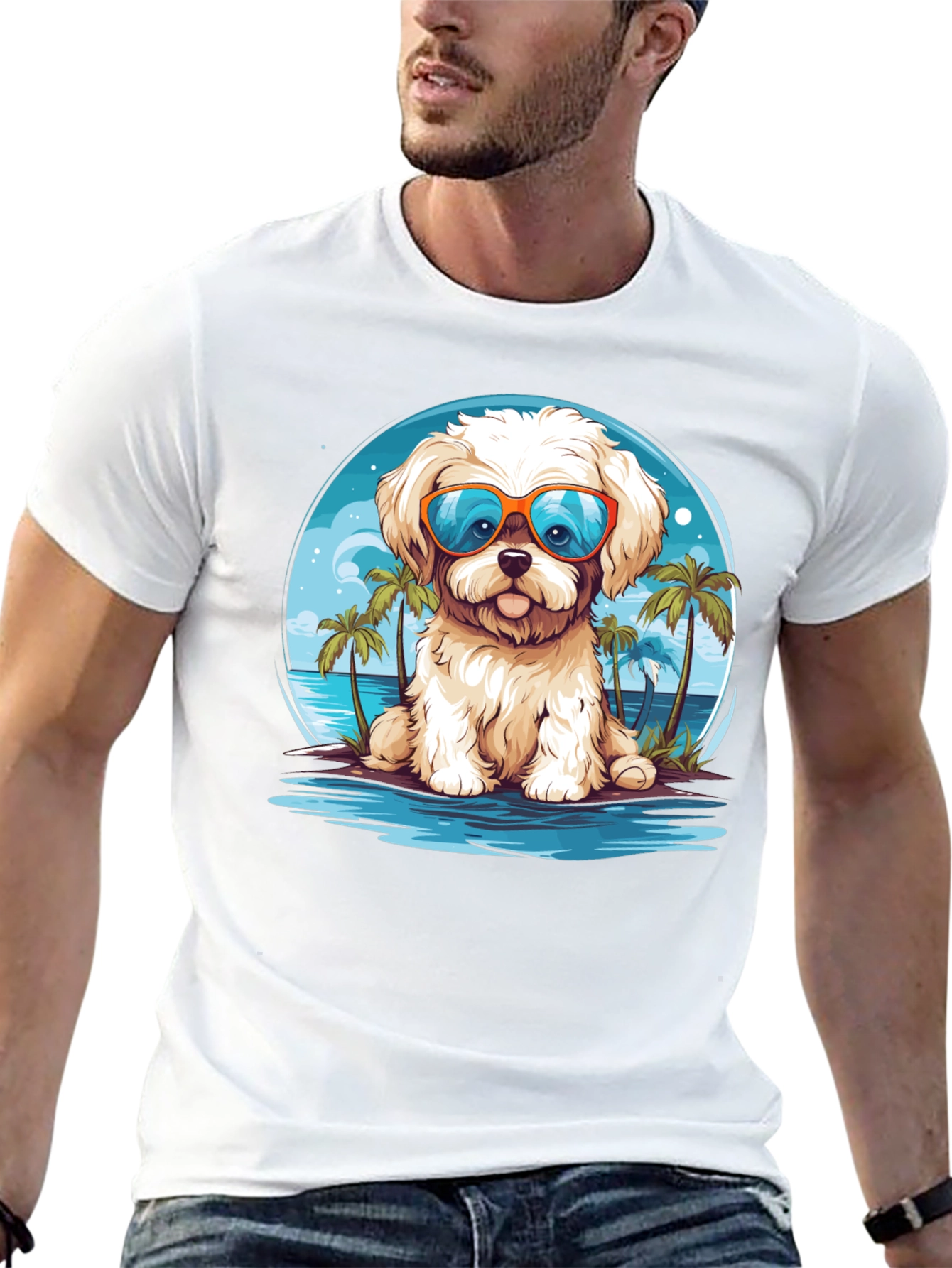 Dog Beach Vacation T-Shirt