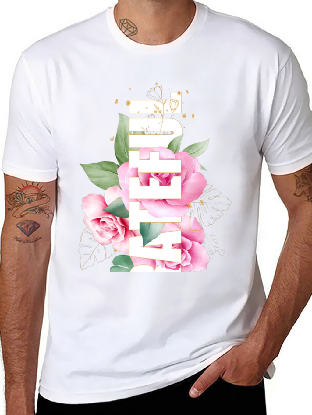 Floral After You Black T-Shirt