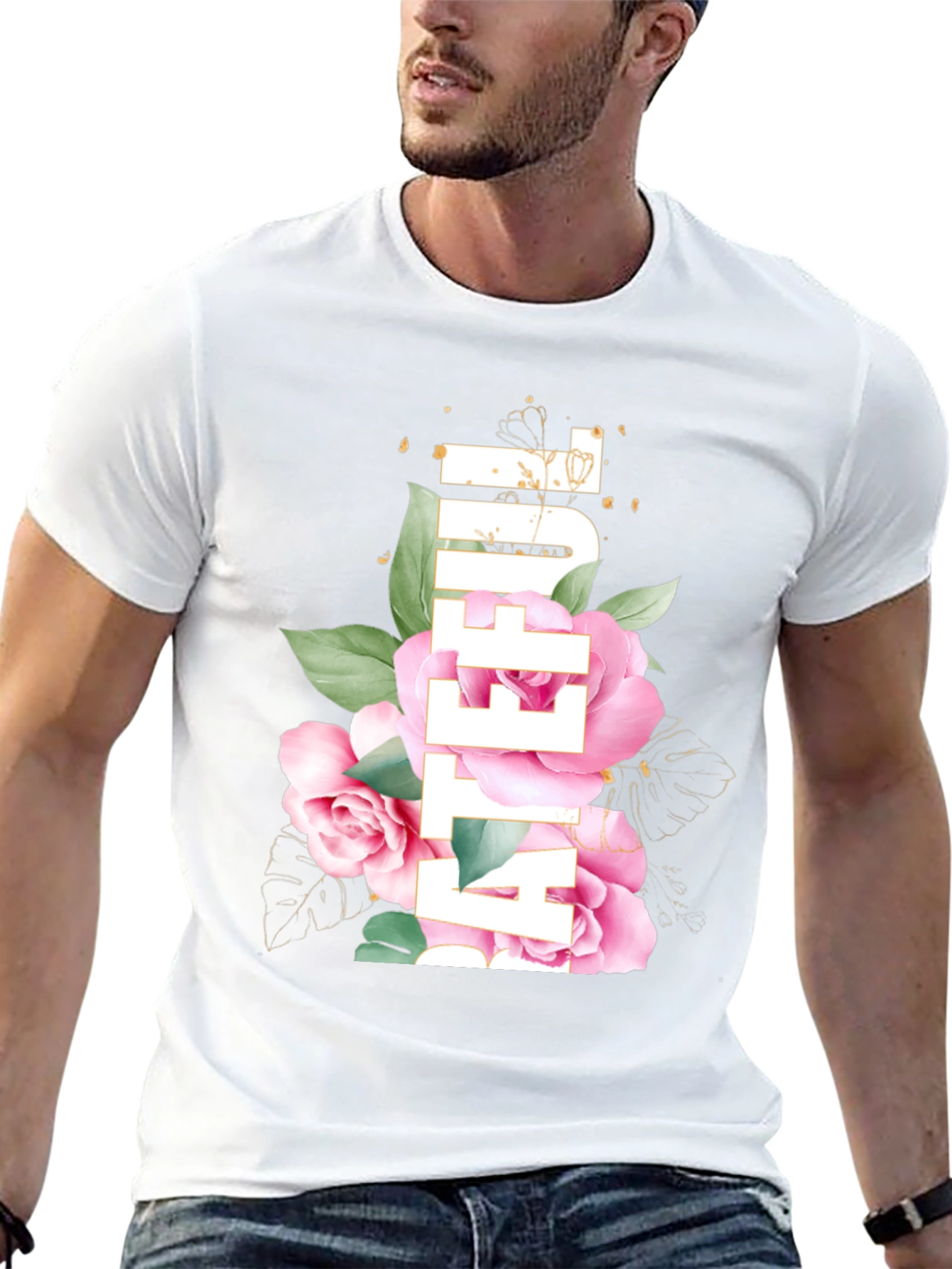 Floral After You Black T-Shirt