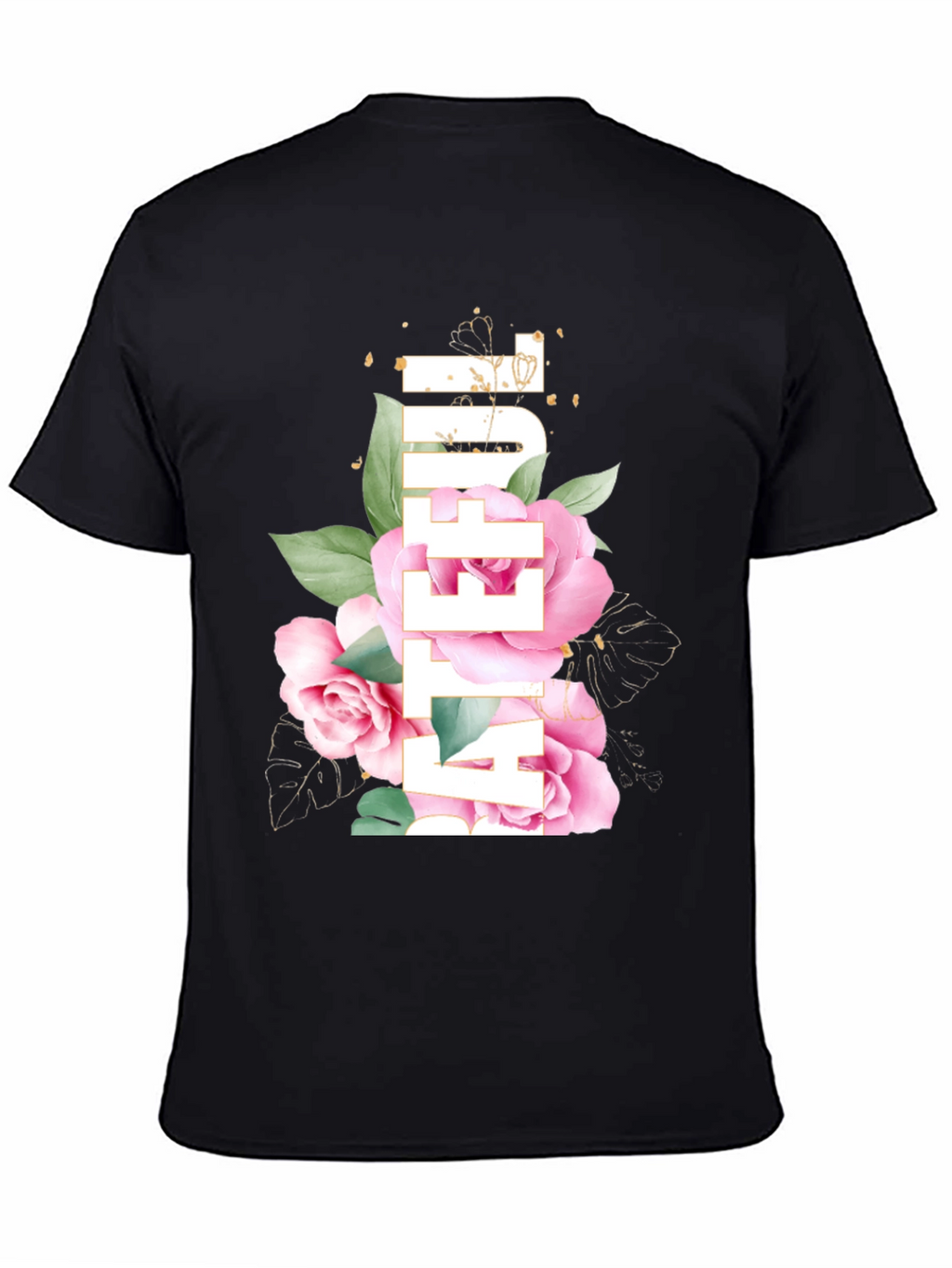 Floral After You Black T-Shirt