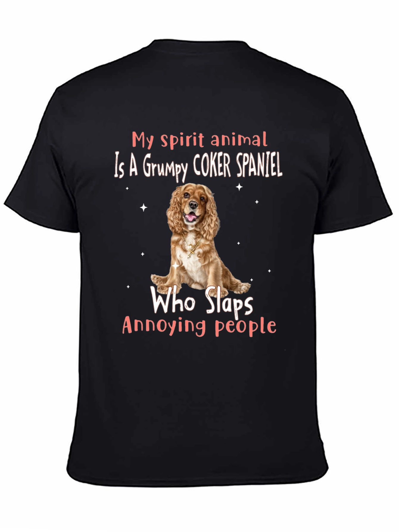 Grumpy Cocker Spaniel Spirit Animal Tee