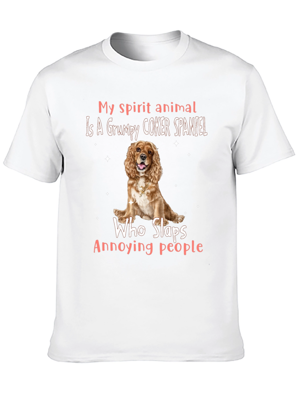 Grumpy Cocker Spaniel Spirit Animal Tee