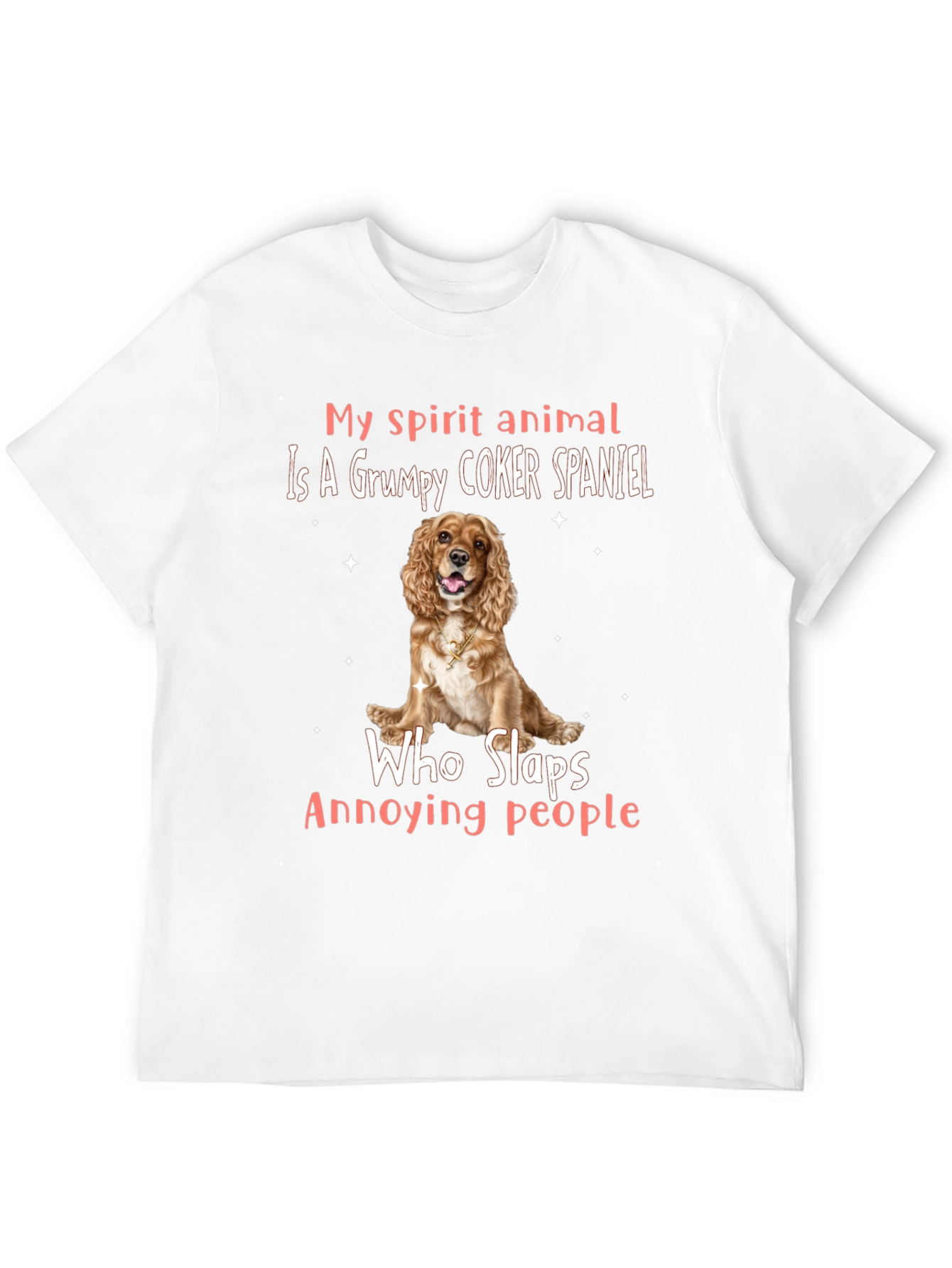 Grumpy Cocker Spaniel Spirit Animal Tee
