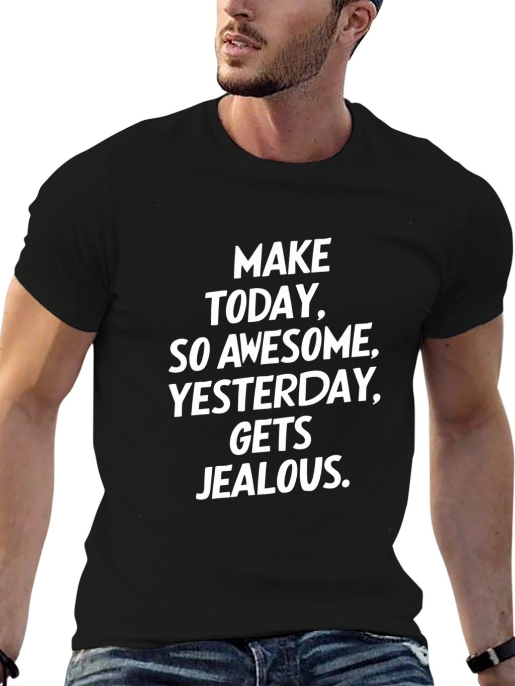 Awesome Today Graphic Tee - Black