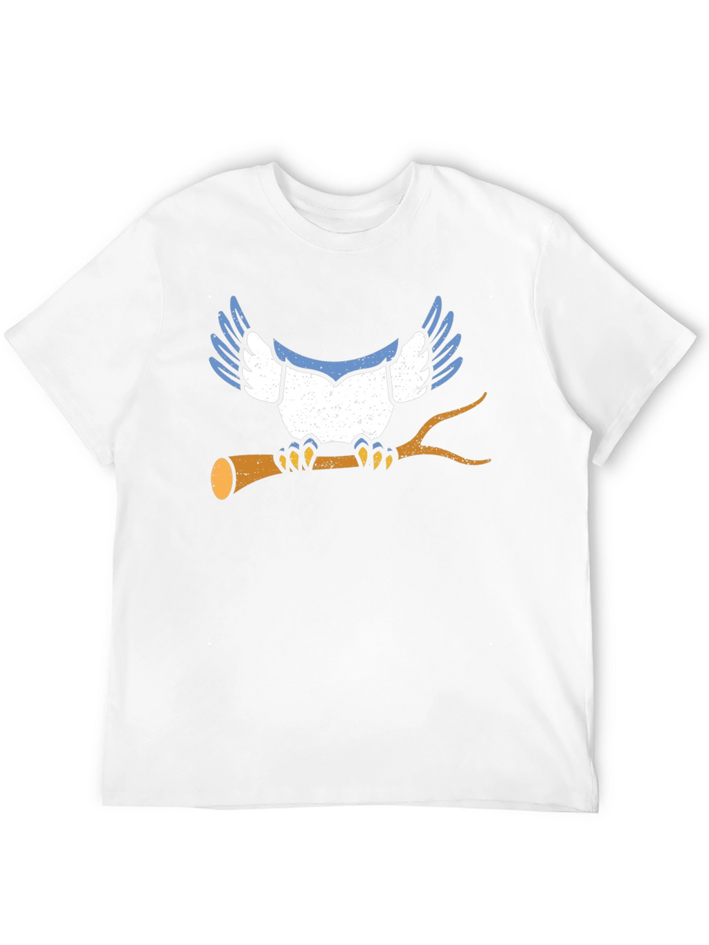 Blue Jay Bird Graphic Print Black T-Shirt