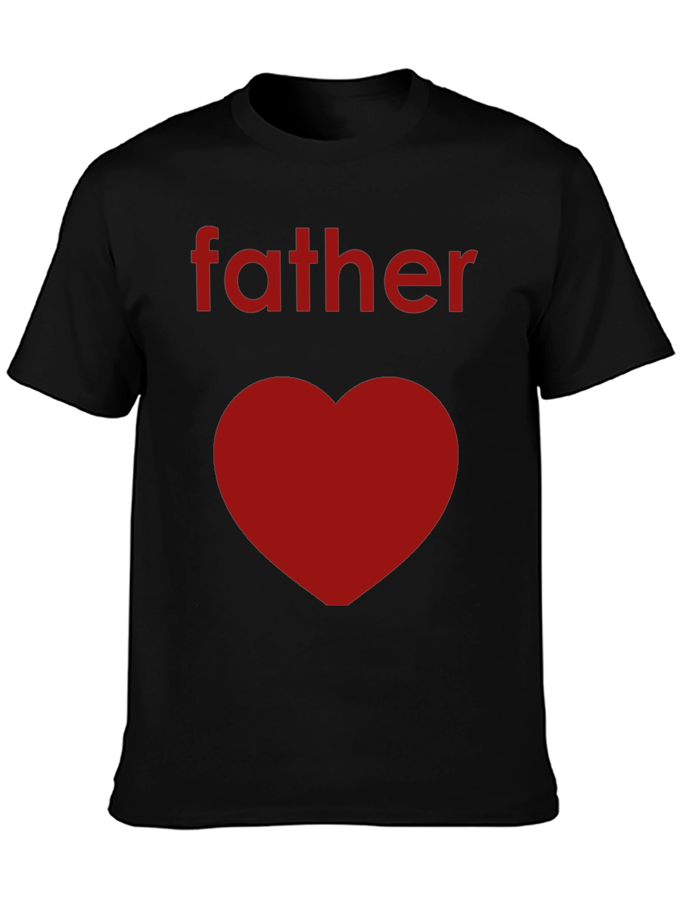 Father Heart Tee -  Mens Black Graphic T-Shirt