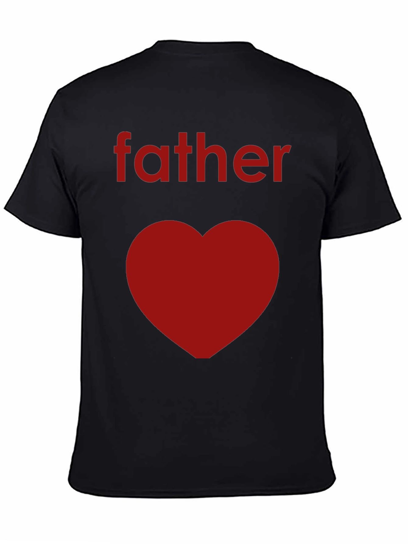 Father Heart Tee -  Mens Black Graphic T-Shirt