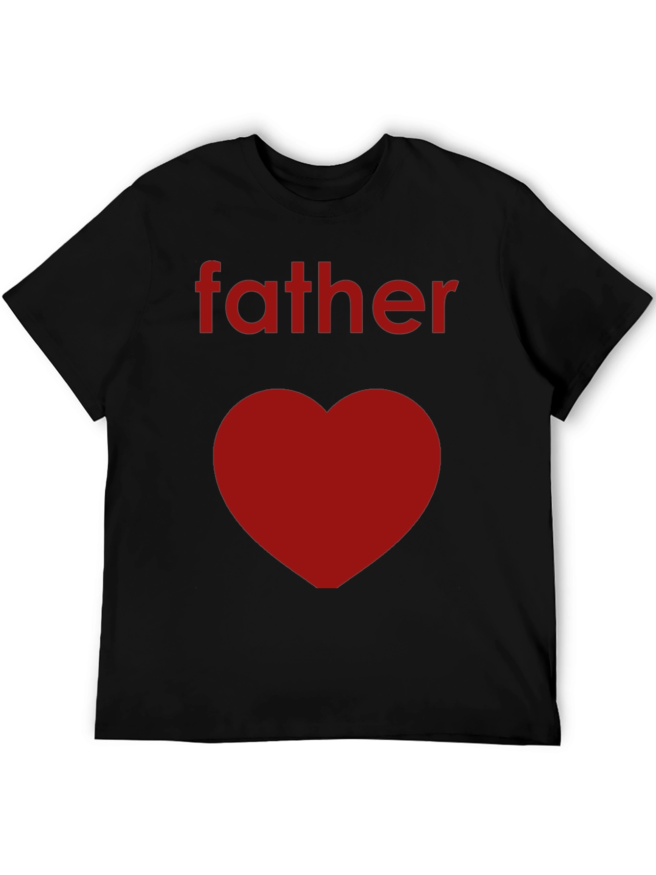 Father Heart Tee -  Mens Black Graphic T-Shirt
