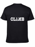 Climb T-Shirt - Black Rock Climbing Graphic Tee