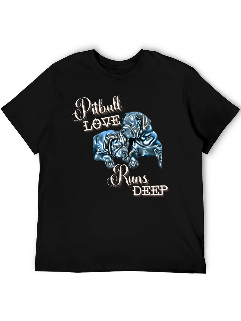 Pitbull Love Runs Deep Graphic Tee