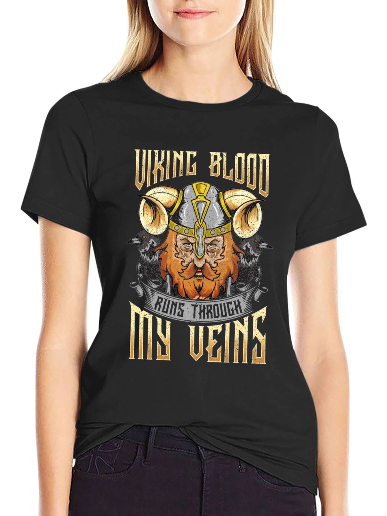 Viking Blood T-Shirt - Runs Through My Veins