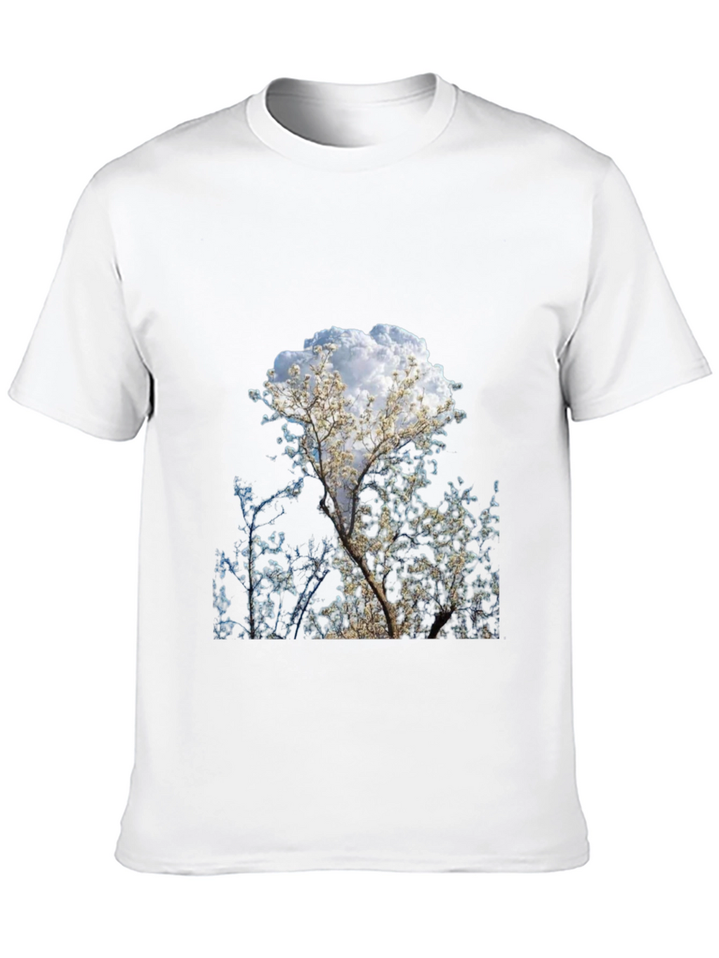 Tree Print Black T-Shirt - Nature Inspired Design