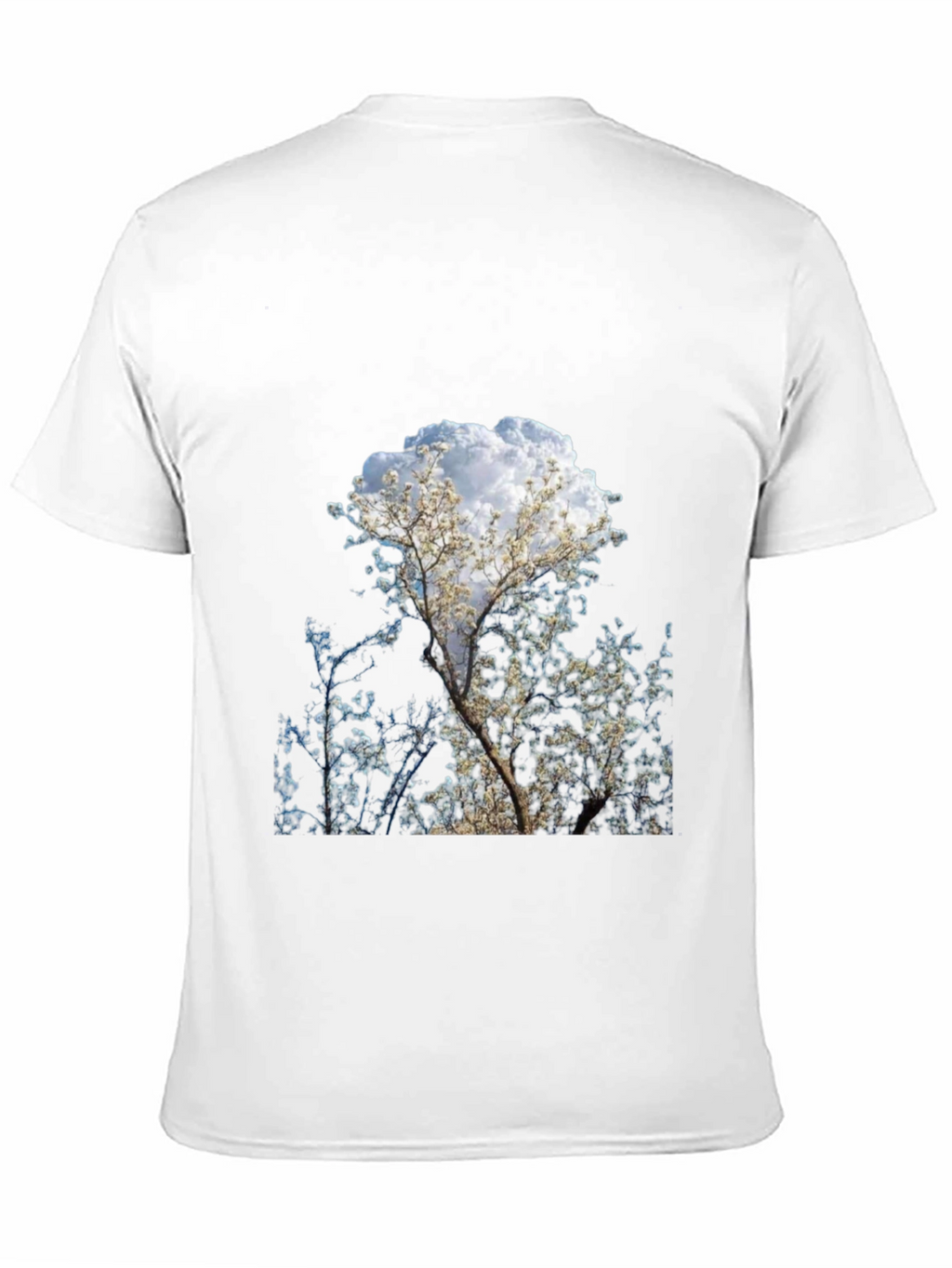 Tree Print Black T-Shirt - Nature Inspired Design