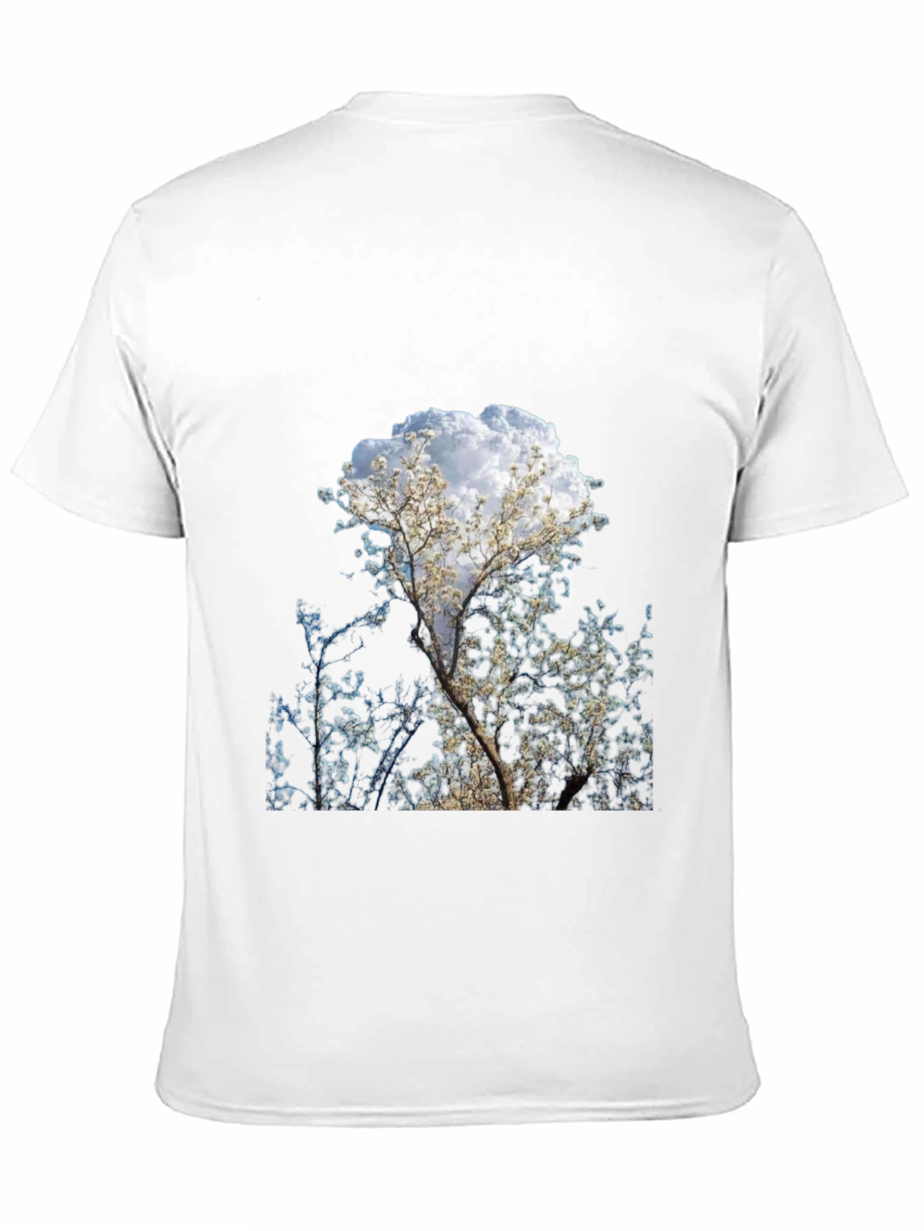 Tree Print Black T-Shirt - Nature Inspired Design