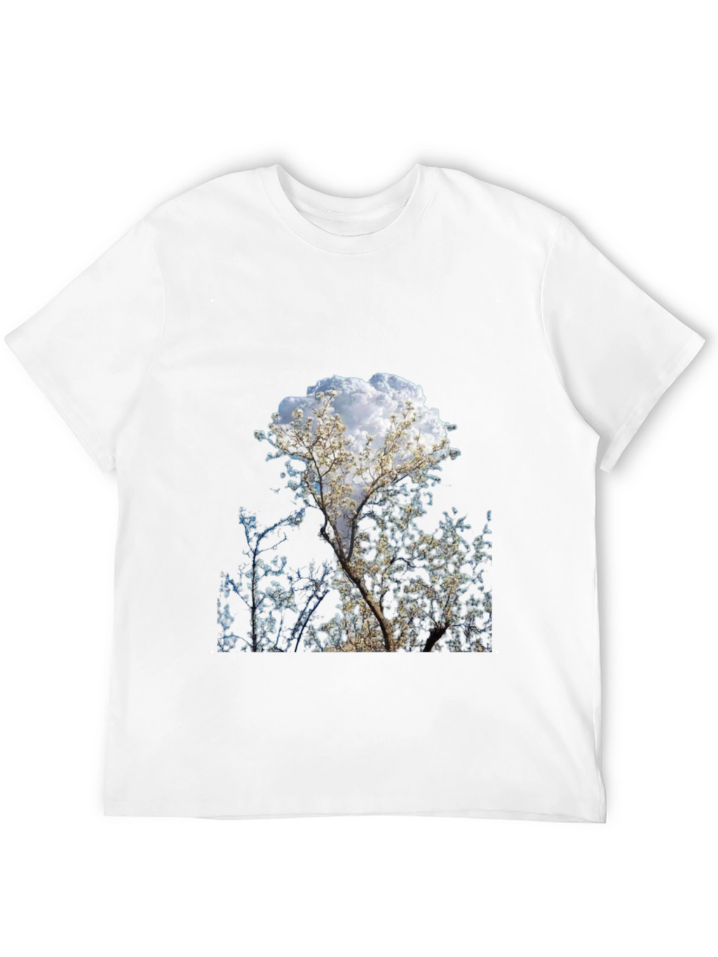 Tree Print Black T-Shirt - Nature Inspired Design