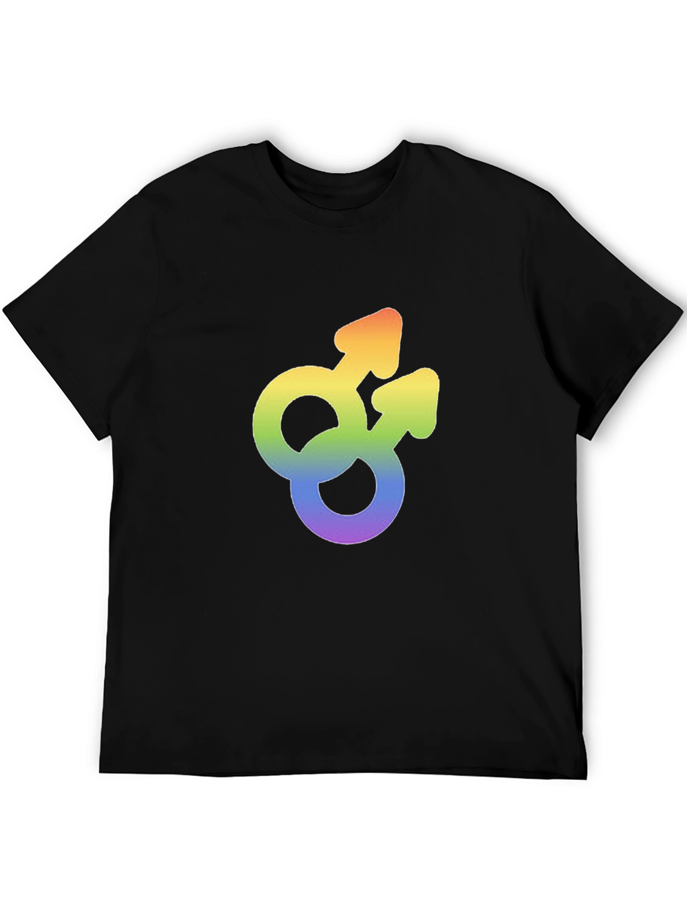 Gay Pride Rainbow Double Mars Symbol T-Shirt