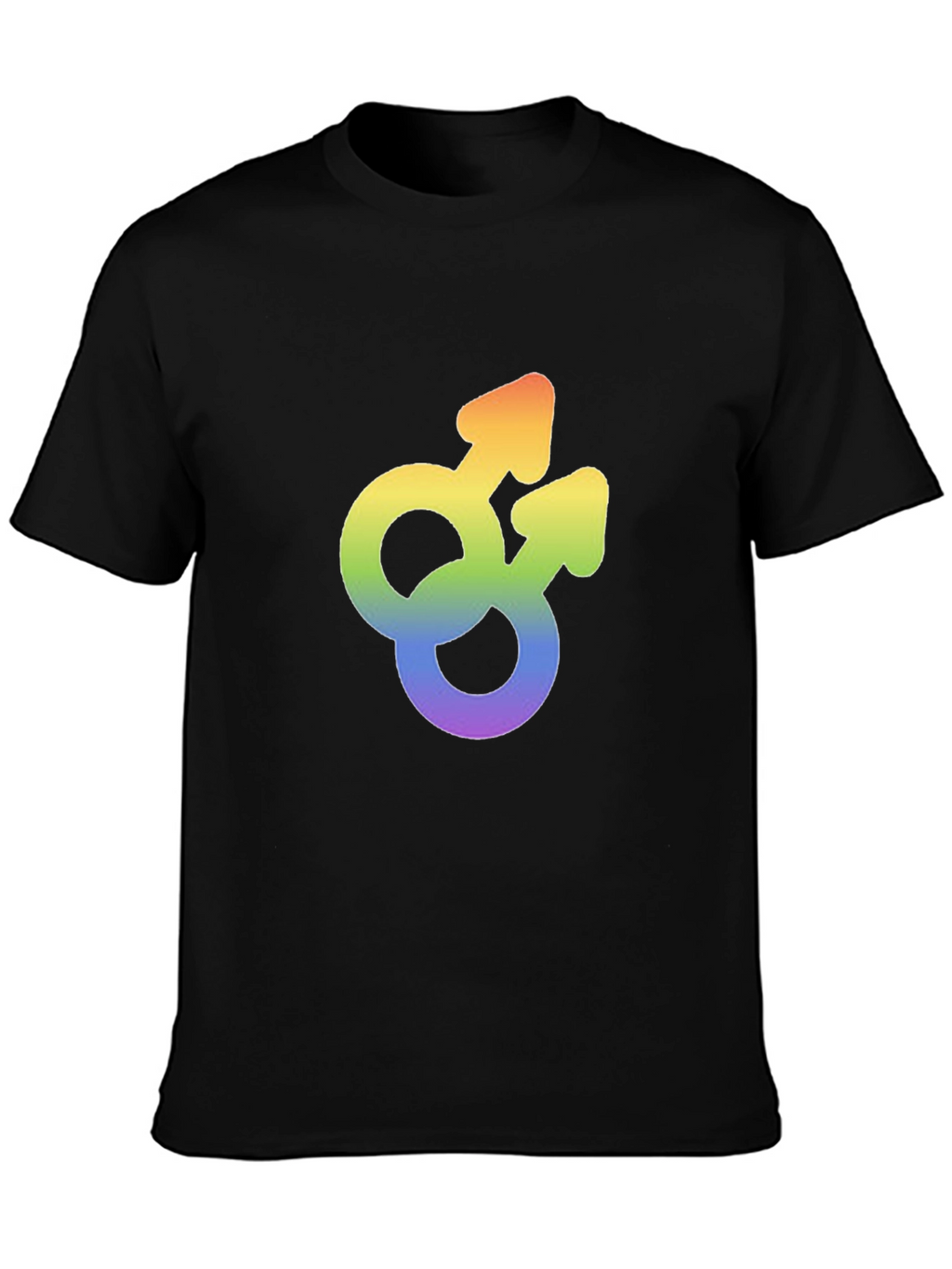 Gay Pride Rainbow Double Mars Symbol T-Shirt