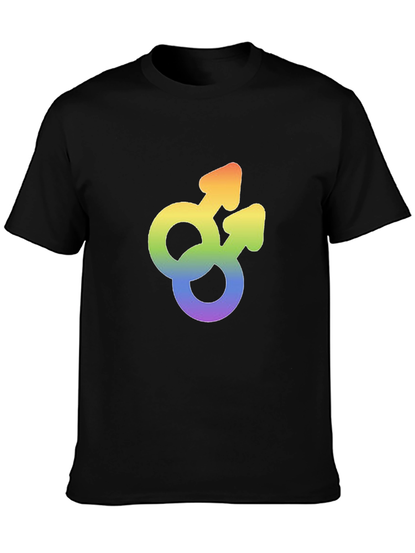 Gay Pride Rainbow Double Mars Symbol T-Shirt