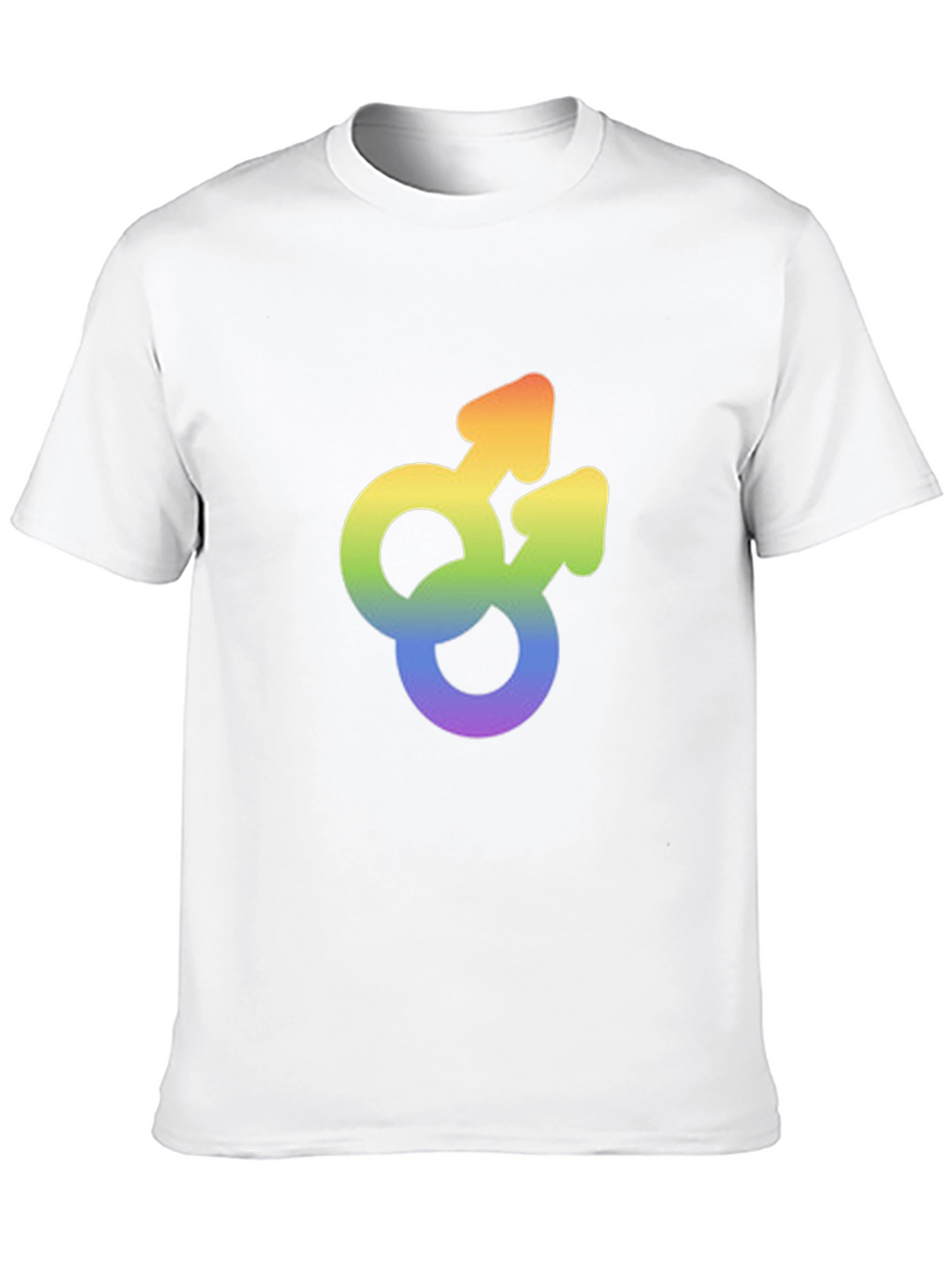 Gay Pride Rainbow Double Mars Symbol T-Shirt