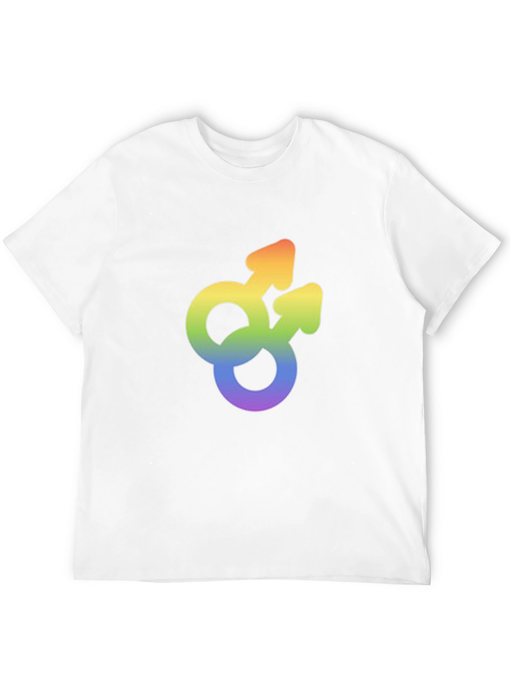 Gay Pride Rainbow Double Mars Symbol T-Shirt