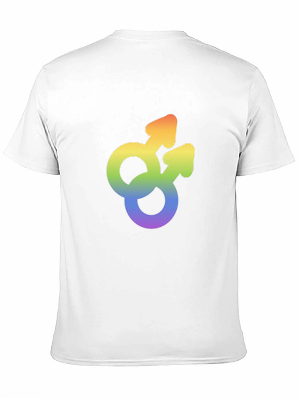 Gay Pride Rainbow Double Mars Symbol T-Shirt