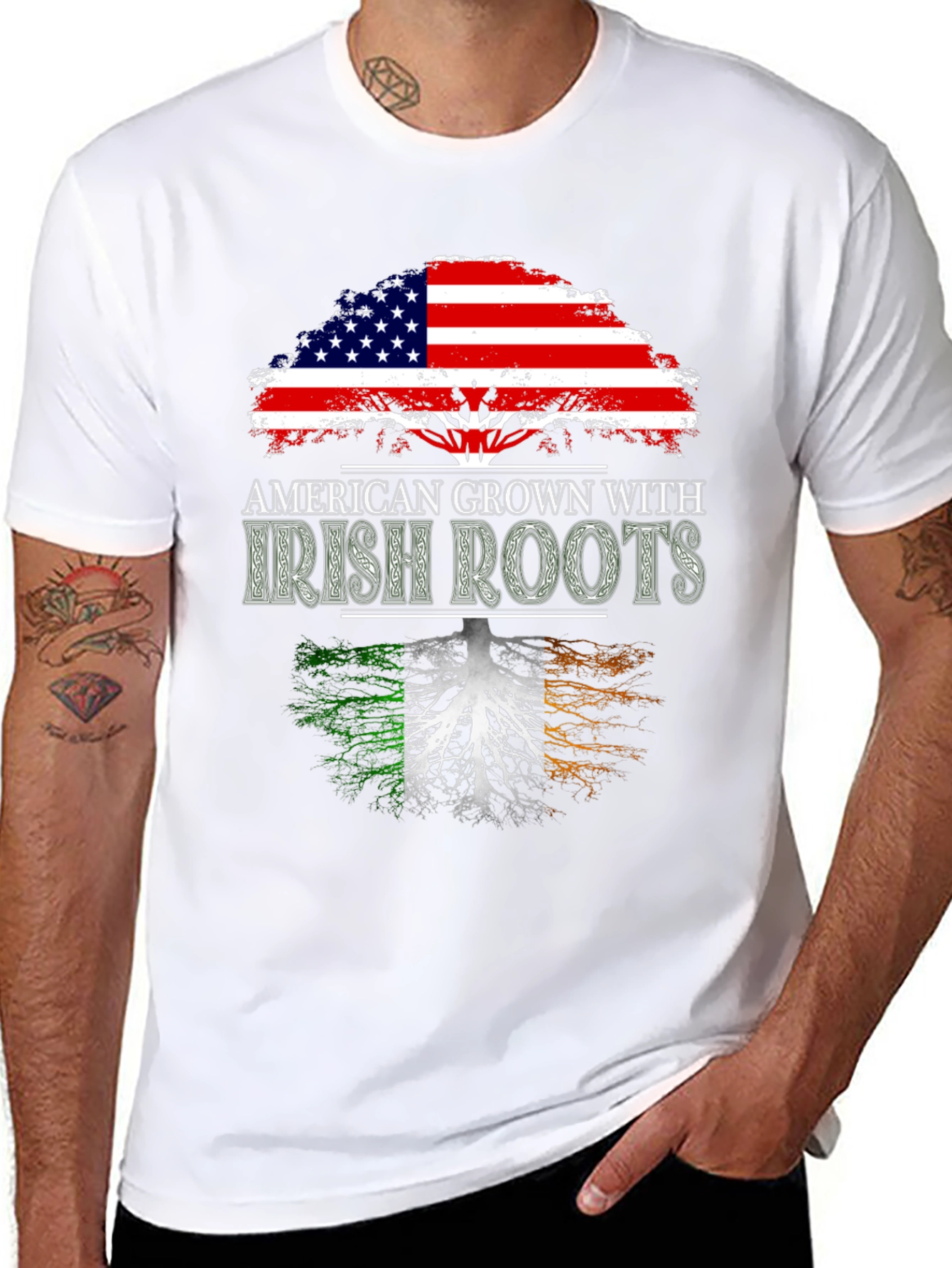American Grown Irish Roots T-Shirt