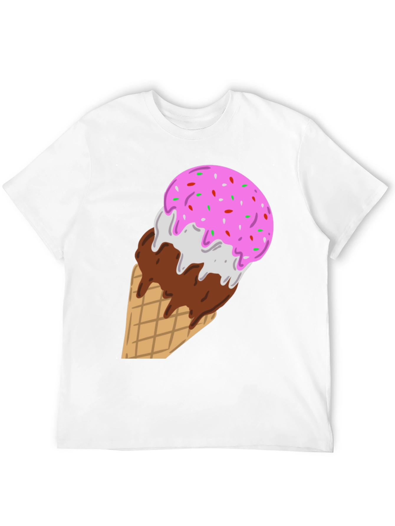 Ice Cream Cone Graphic Tee - Sweet Tooth Style