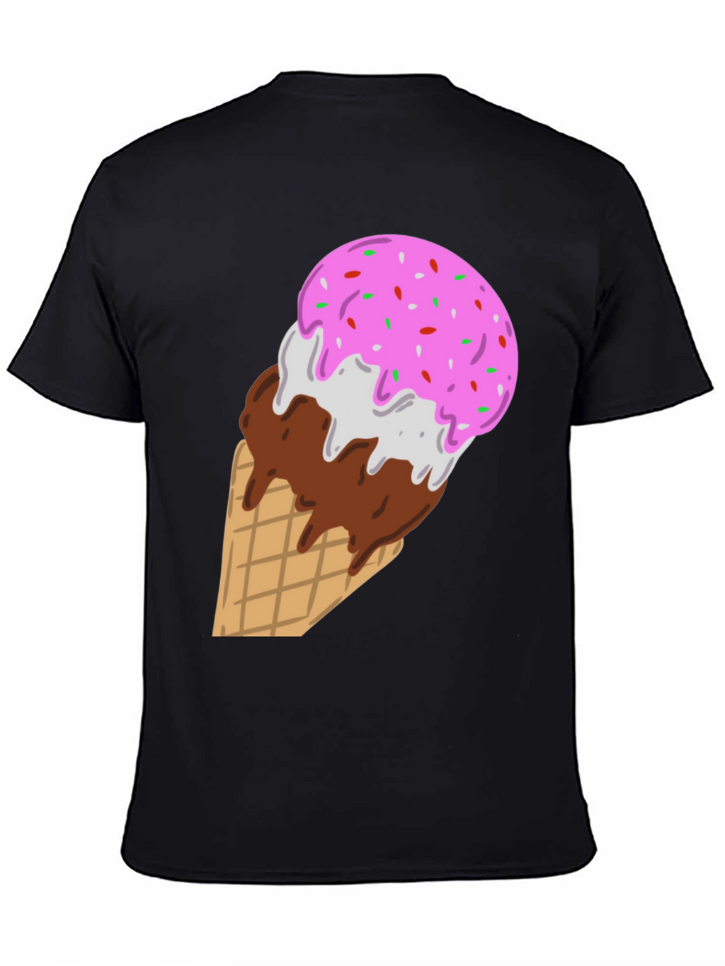 Ice Cream Cone Graphic Tee - Sweet Tooth Style