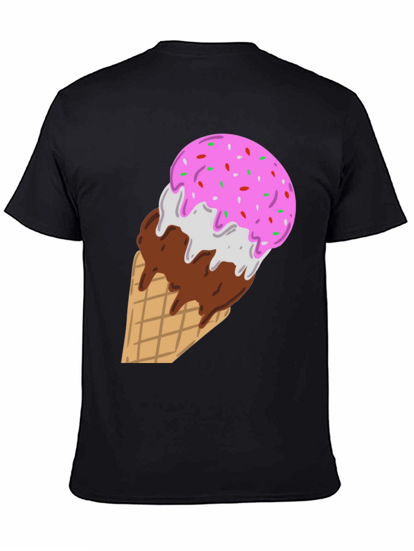 Ice Cream Cone Graphic Tee - Sweet Tooth Style