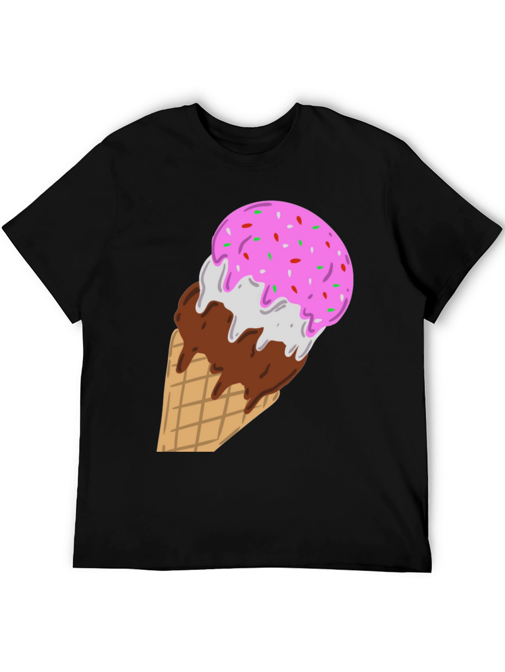 Ice Cream Cone Graphic Tee - Sweet Tooth Style