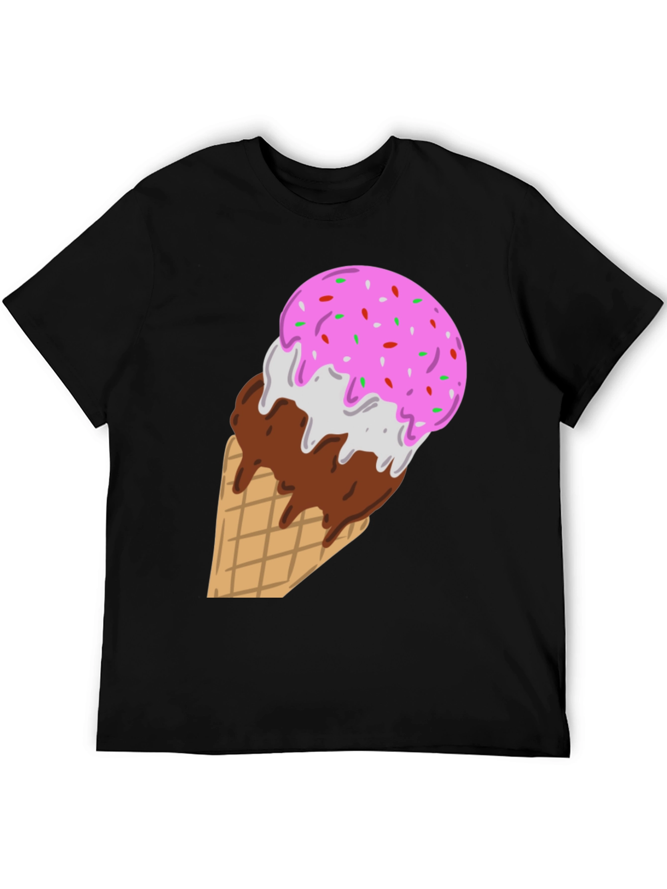 Ice Cream Cone Graphic Tee - Sweet Tooth Style
