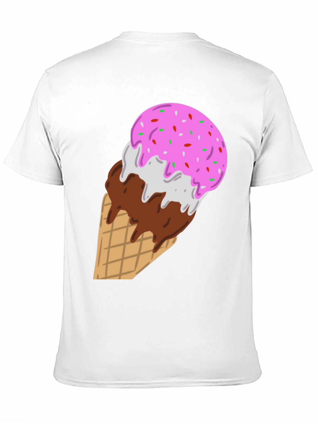 Ice Cream Cone Graphic Tee - Sweet Tooth Style