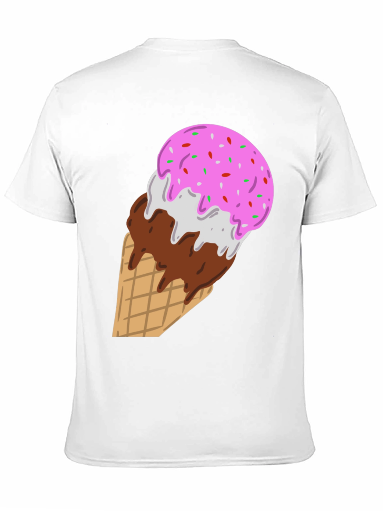 Ice Cream Cone Graphic Tee - Sweet Tooth Style