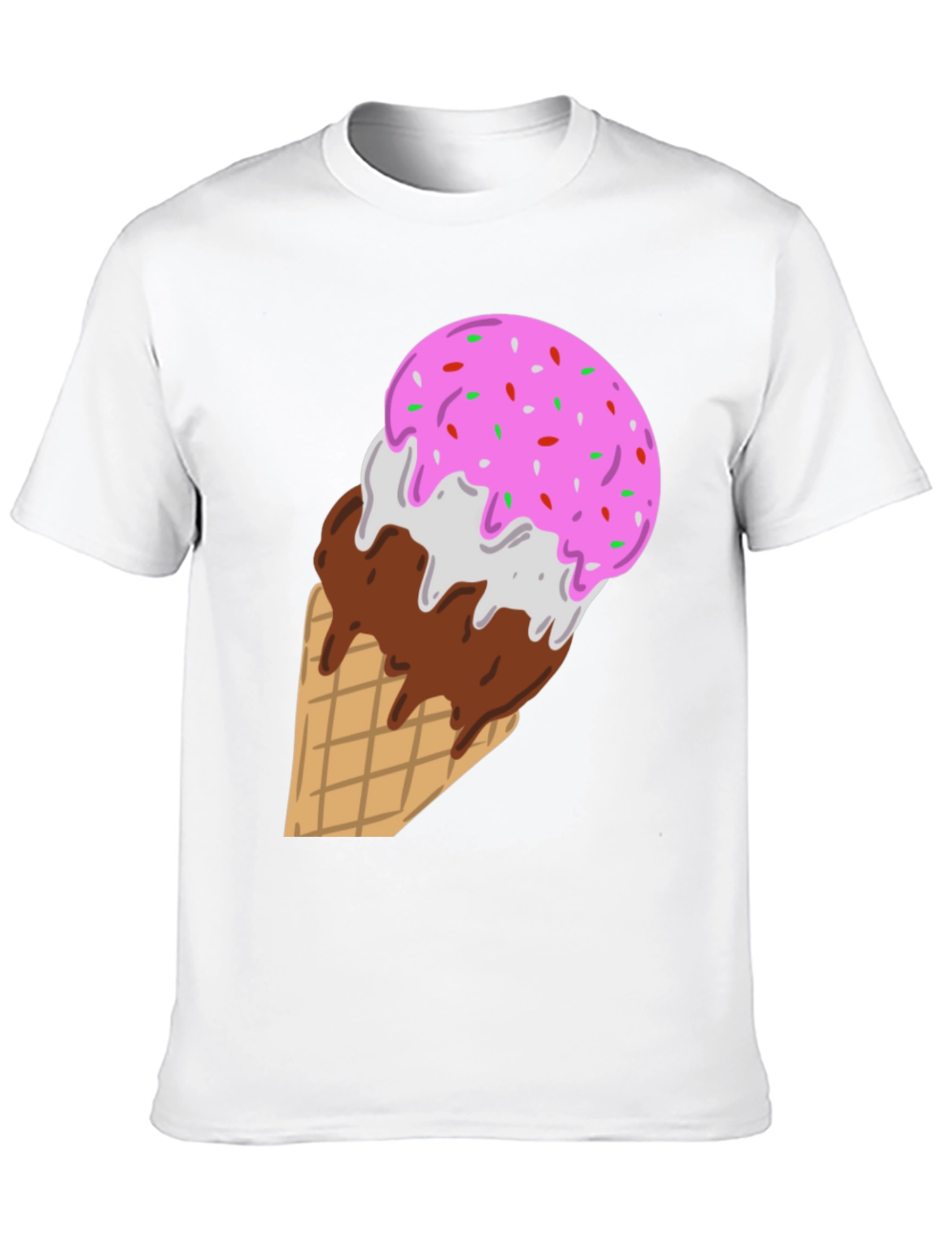 Ice Cream Cone Graphic Tee - Sweet Tooth Style