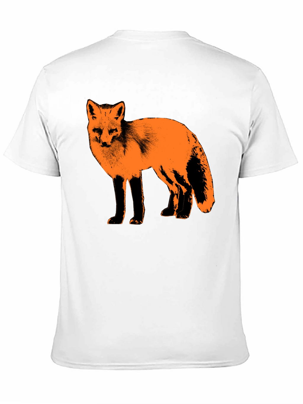 Fox Graphic Print Black T-Shirt