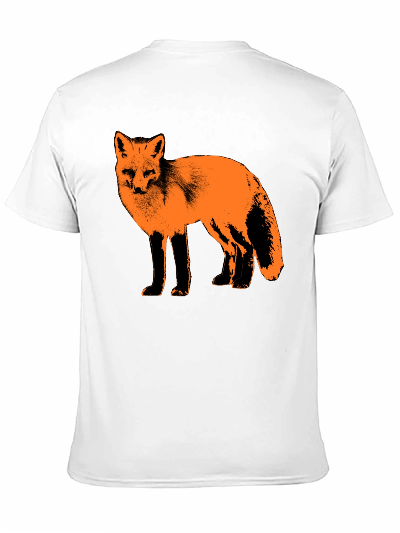 Fox Graphic Print Black T-Shirt