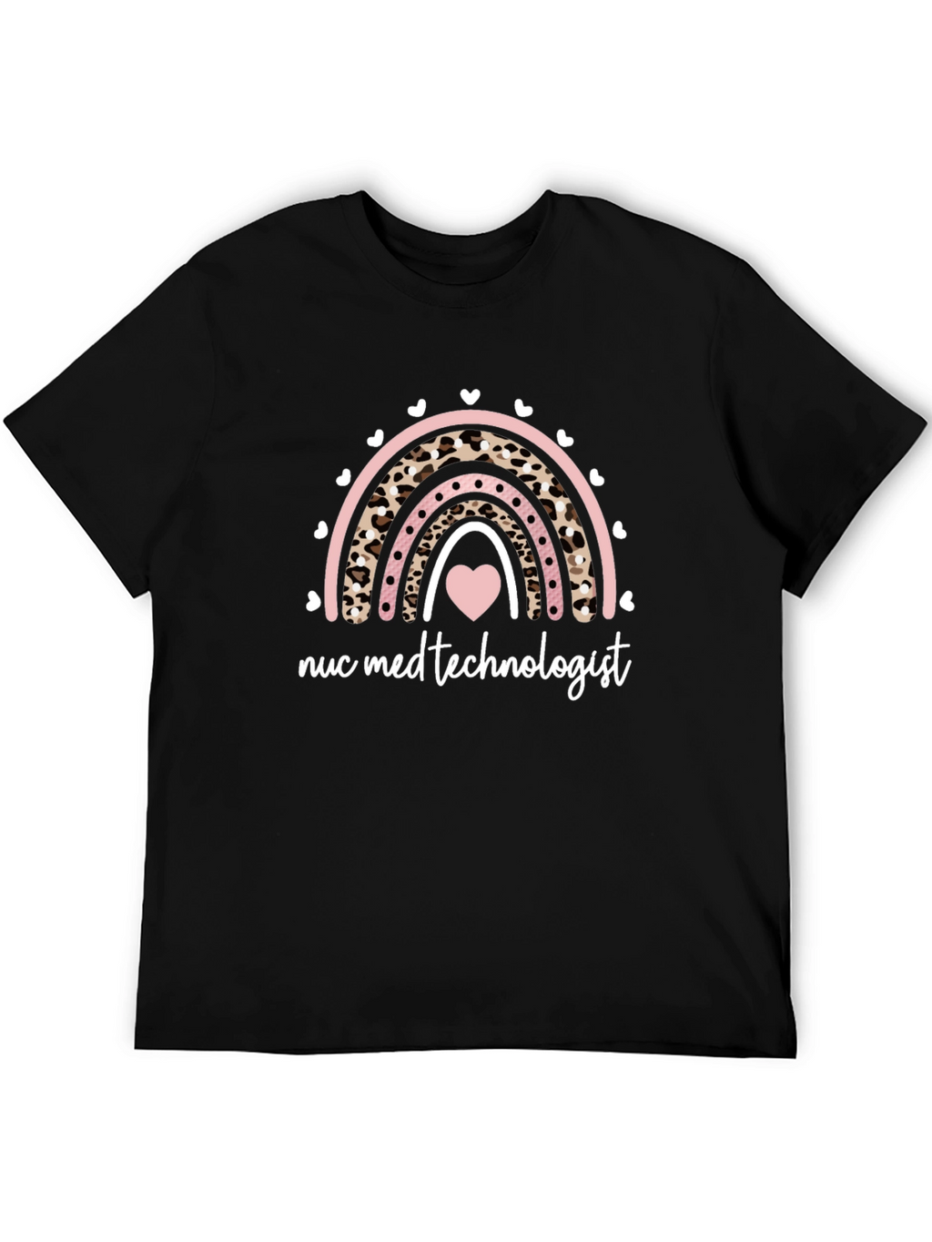 Nuc Med Technologist Rainbow Heart T-Shirt