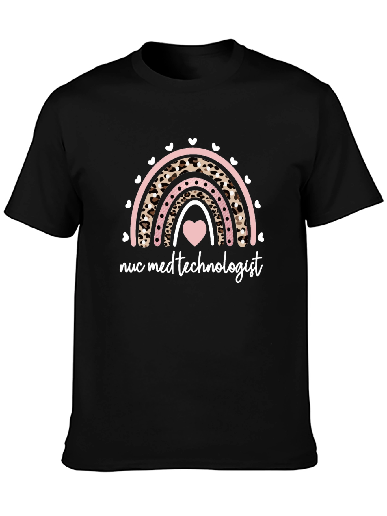 Nuc Med Technologist Rainbow Heart T-Shirt