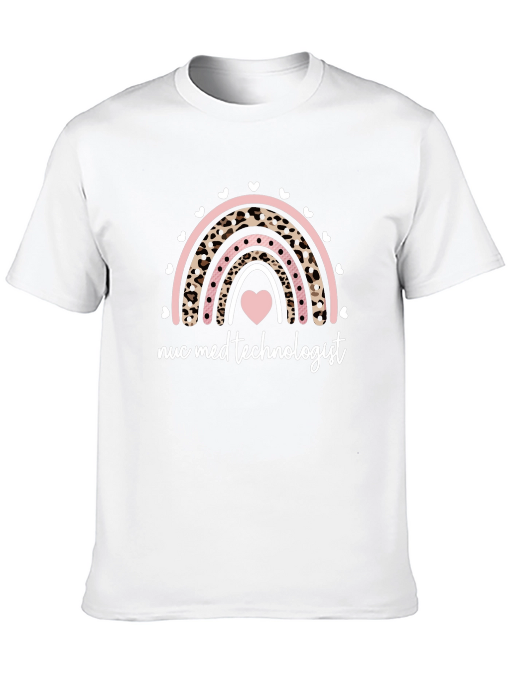 Nuc Med Technologist Rainbow Heart T-Shirt