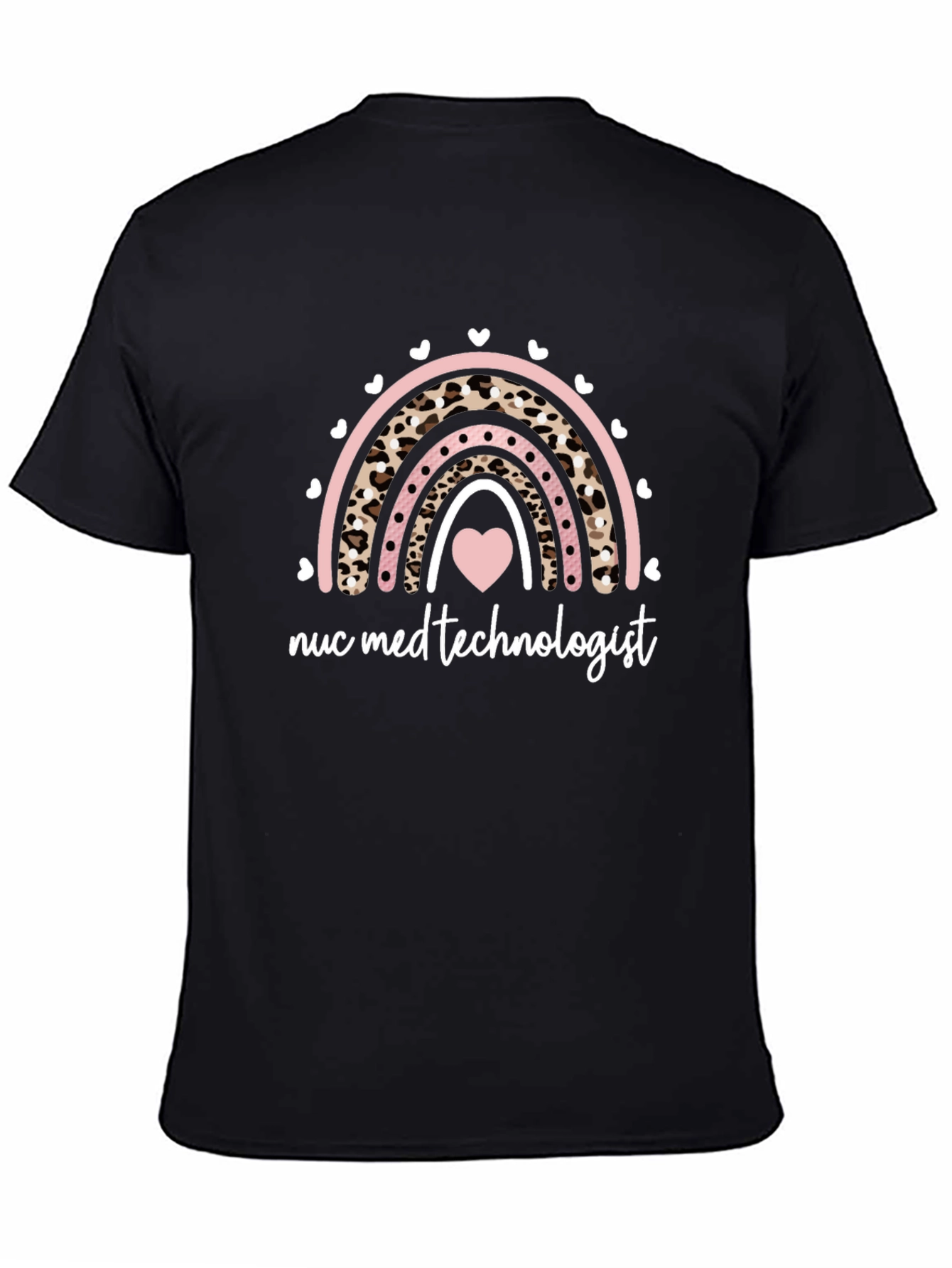Nuc Med Technologist Rainbow Heart T-Shirt